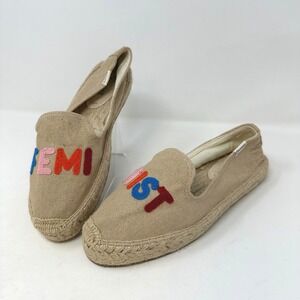 Soludos‎ Feminist Platform Espadrille Slip On Flats 8